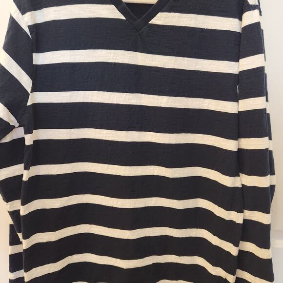 Colours Alexander Julian men’s size XXL  Blue and White stripe pullover - Picture 3 of 10